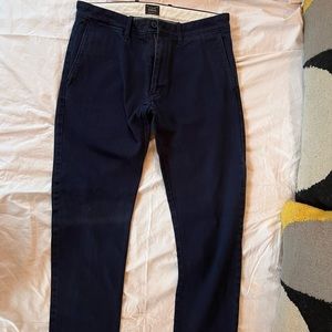 J Crew 484 Stretch Slim Fit Blue Chinos